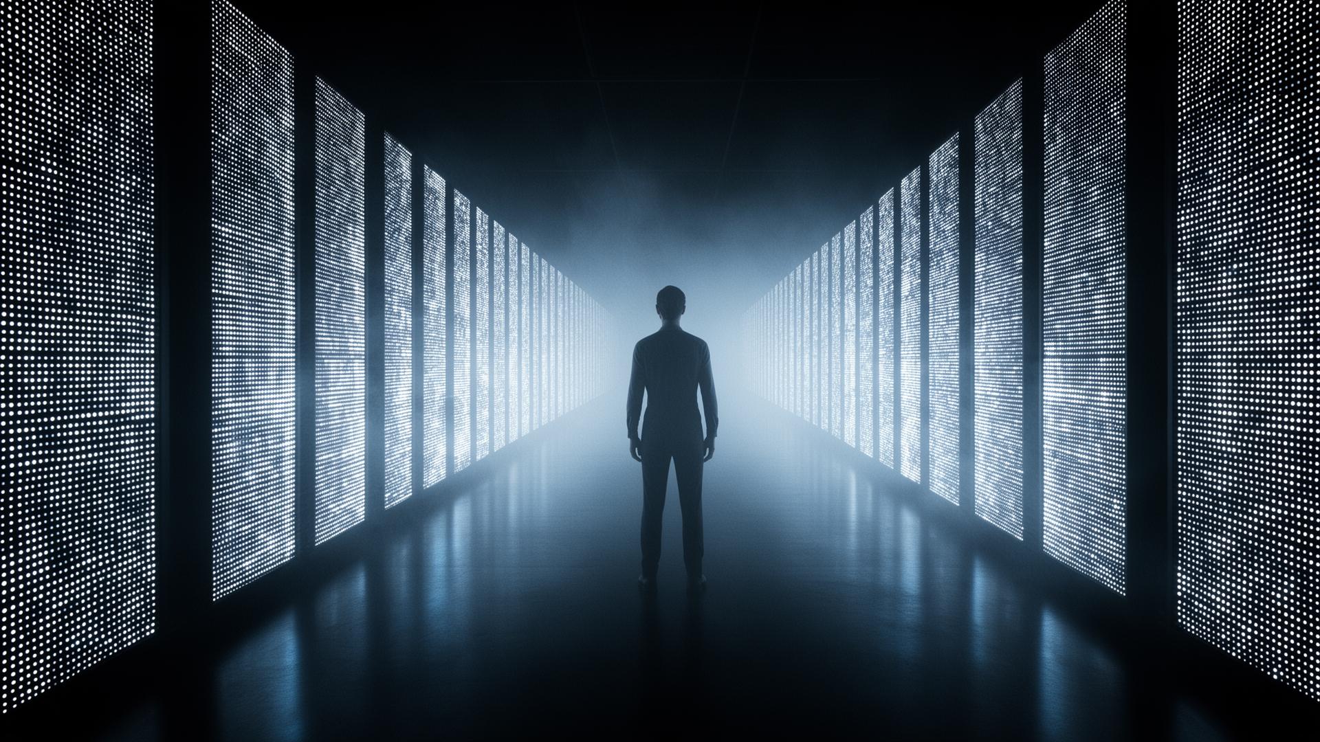 Immersive corridor of light